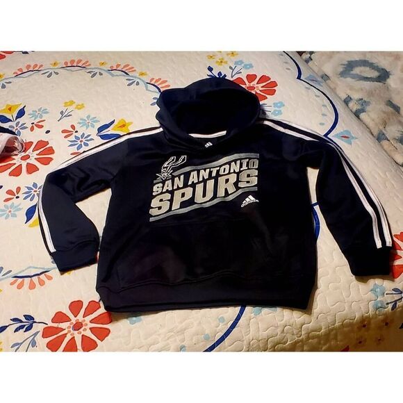 NWOT YOUTH ADIDAS SPURS HOODIE - Picture 1 of 4